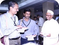 India Against Corruption - Gen Sec. Manoj Pai with Anna Hazare at CIC RTI Convention 2006